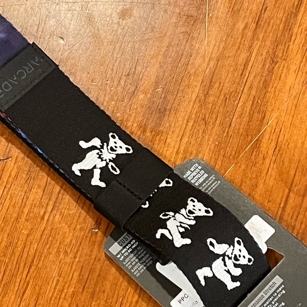 Arcade x The Grateful Dead Dancing Bear Belt new Adjustable Up To 40” - Picture 9 of 14